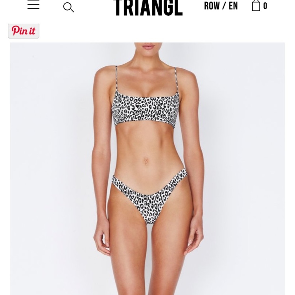 Triangl Two Piece Leopard Print Bikini